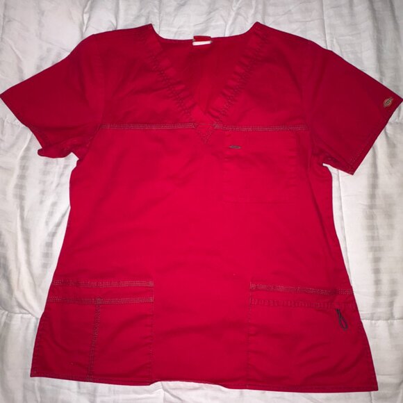 3 Dickies Womens Scrub Tops - Picture 2 of 4